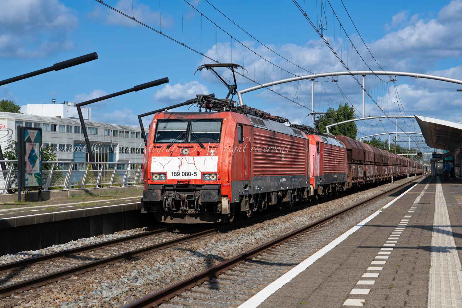 Dubbeltractie DB 189 080-5 en 189 xxx