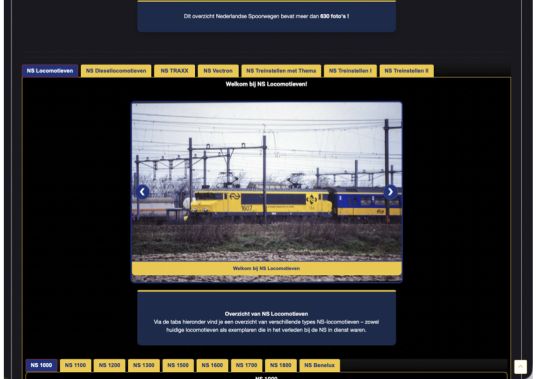 Nieuwe Tabs Nederlands Spoorwegen!